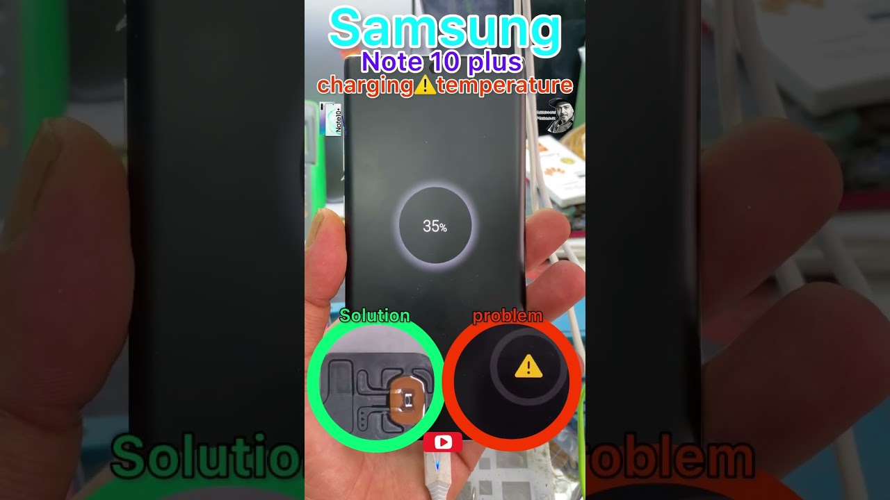 samsung note 10 plus charging temperature ⚠️ #solution #howto #repair #samsung #note10plus @AMRP