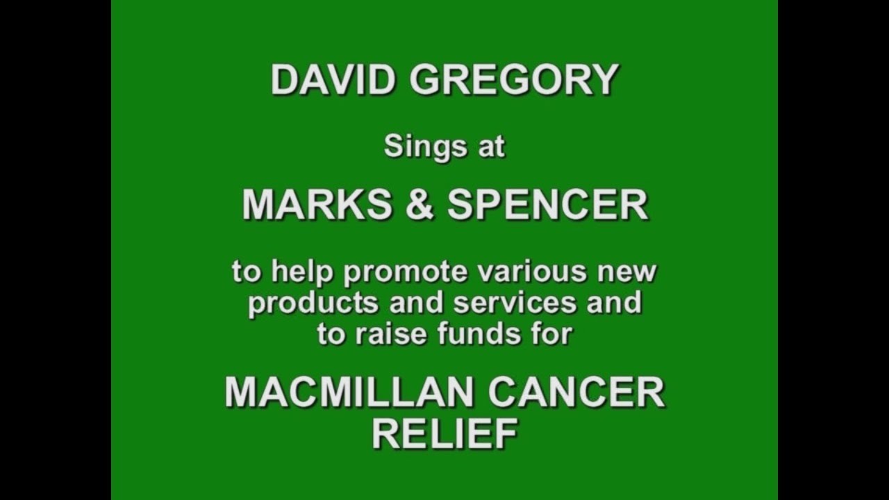 Me Busking for Charity in Marks & Spencer (2004)