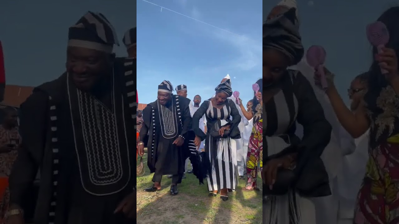 Grand entrance by Tiv couple at their wedding. #africa #nigeria #tinubu