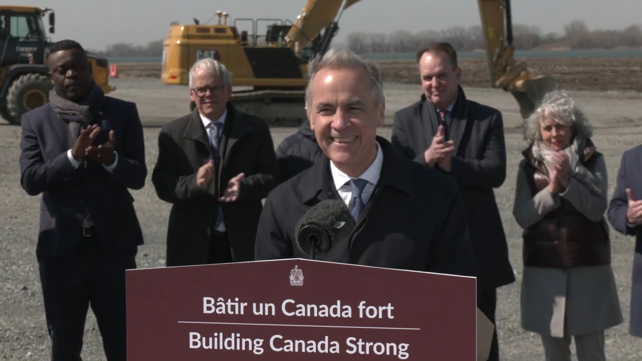 Prime Minister Carney breaks ground on the Contrec&oelig;ur Container Terminal Project