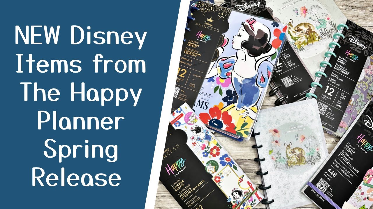 NEW Disney Items from The Happy Planner Spring 2024 Release - Snow White and Bambi Collection