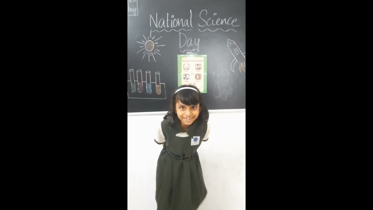 My students explained about Science Day and remembered Sir C. V. Raman garu.