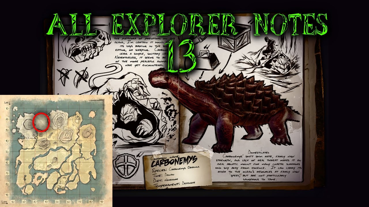 How To Find All Explorer Notes On The Island! | Ark: Survival Evolved | Part 13