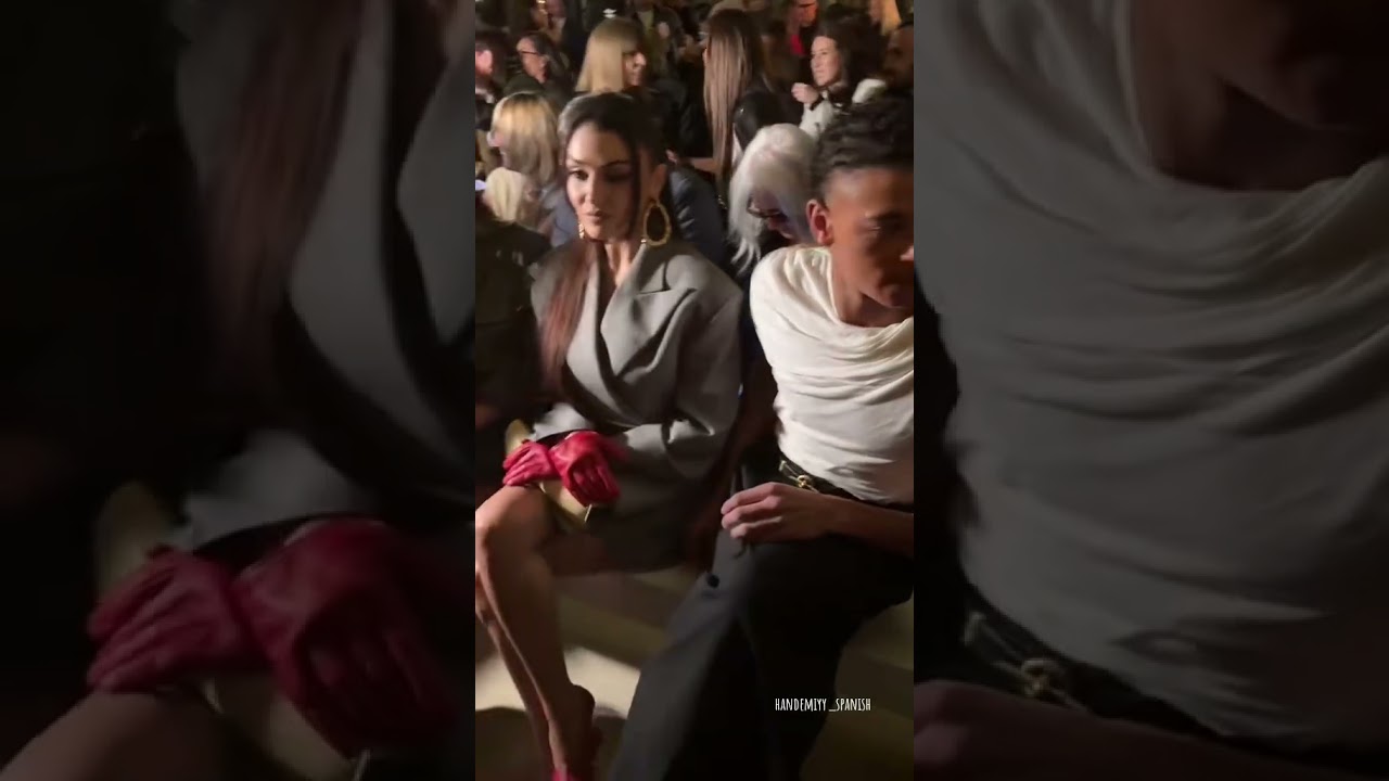 Hande Er&ccedil;el's Charming Front Row Vibe in Paris! ✨ #HandeEr&ccedil;el #PFW #shorts