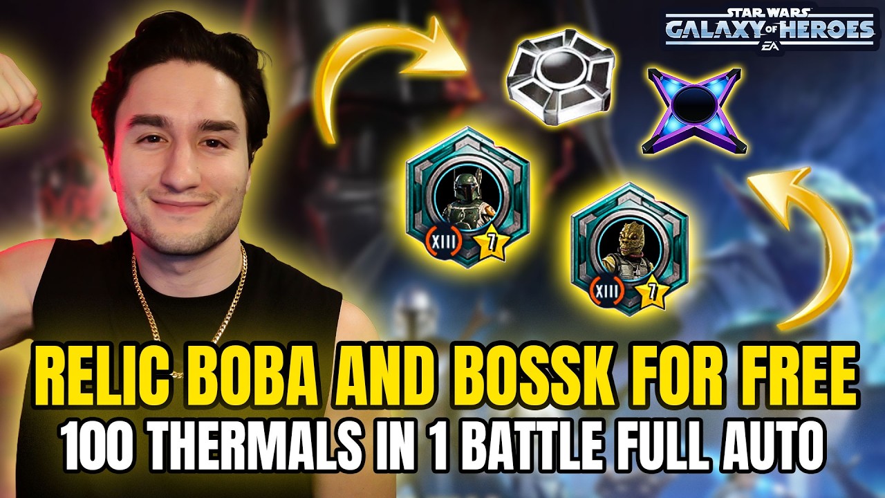 Relic Bossk and Boba for FREE! 100 Thermals in 1 Battle FULL AUTO