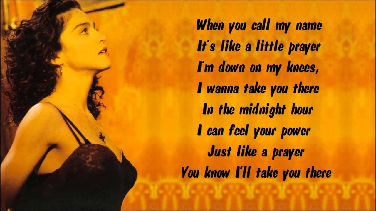 Madonna - Like a Prayer Karaoke / Instrumental with lyrics on screen