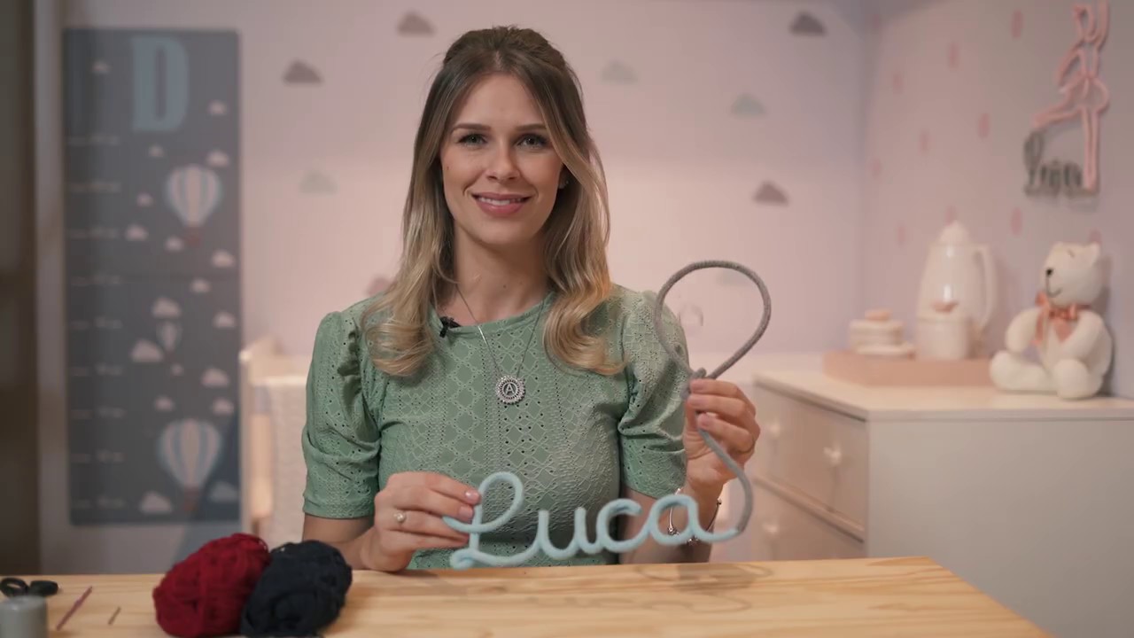 Nome em Tricotin | União de Cores | Loja Mon Bébé