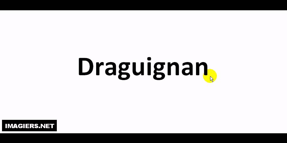 How to pronounce in French # Draguignan