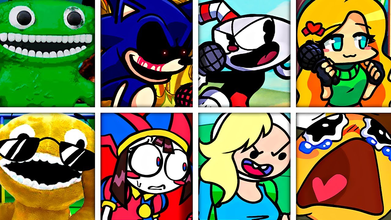 BITE GARTEN OF BANBAN MIX but Every Turn a Different Character Sings 🎶⚡ (FNF Garten Of BanBan)