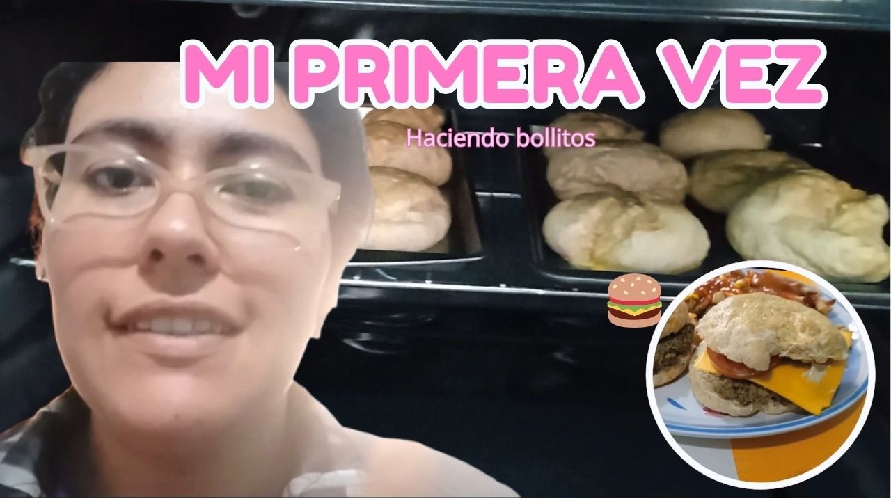 MI PRIMERA VEZ haciendo bollos para hamburguesa 🍔 | Hamburguesa de lenteja | Vlog
