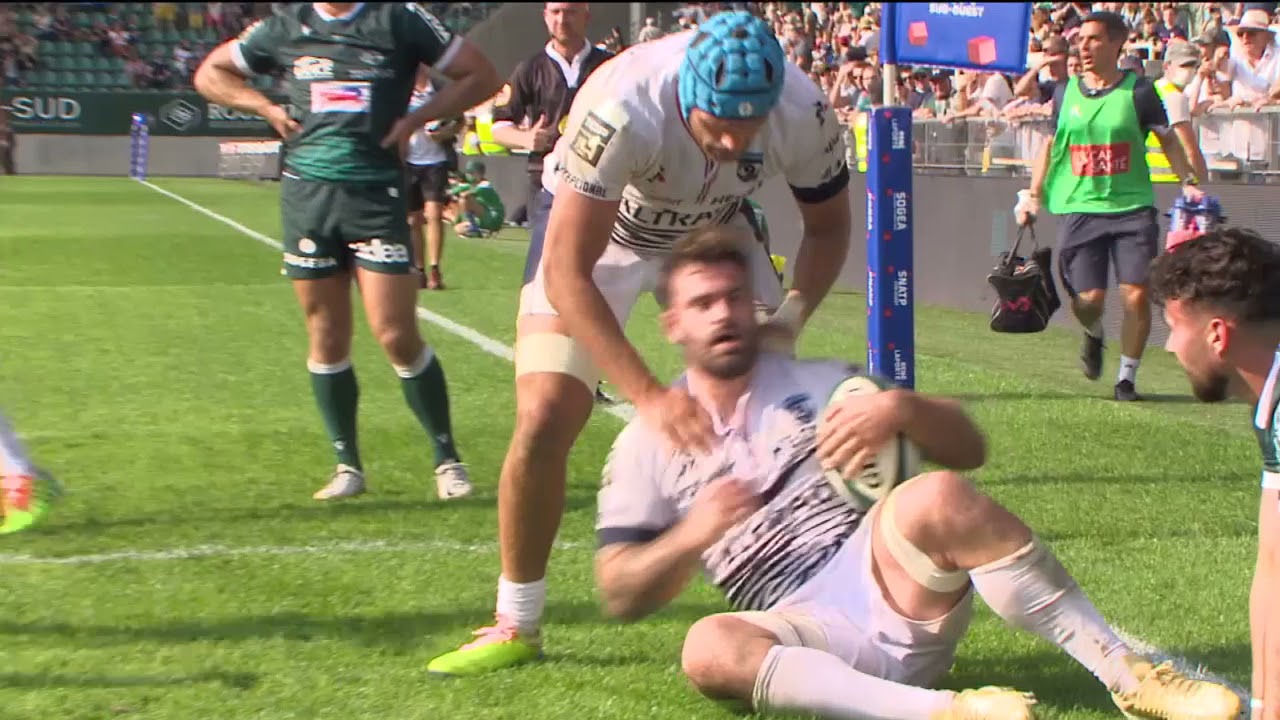 TOP 14 - Essai de Marco TAULEIGNE 2 (MHR) - Section Paloise - Montpellier HR - J04- Saison 2021/2022