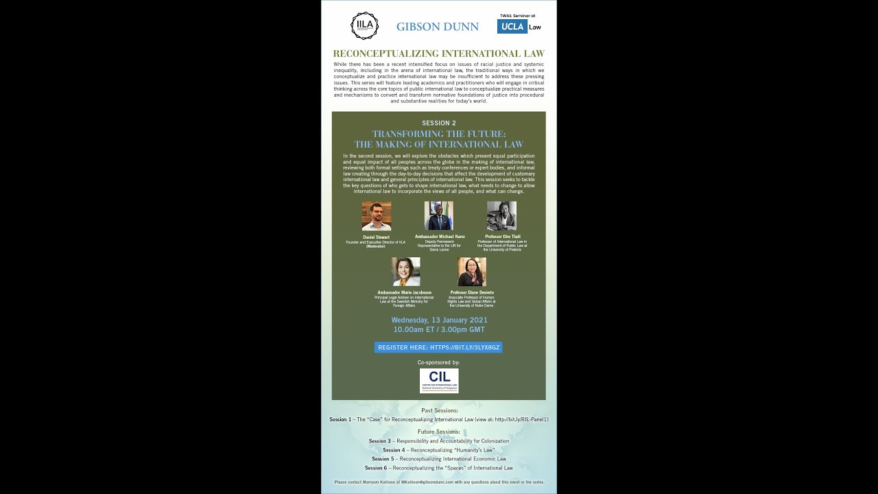Transforming The Future: The Making of International Law