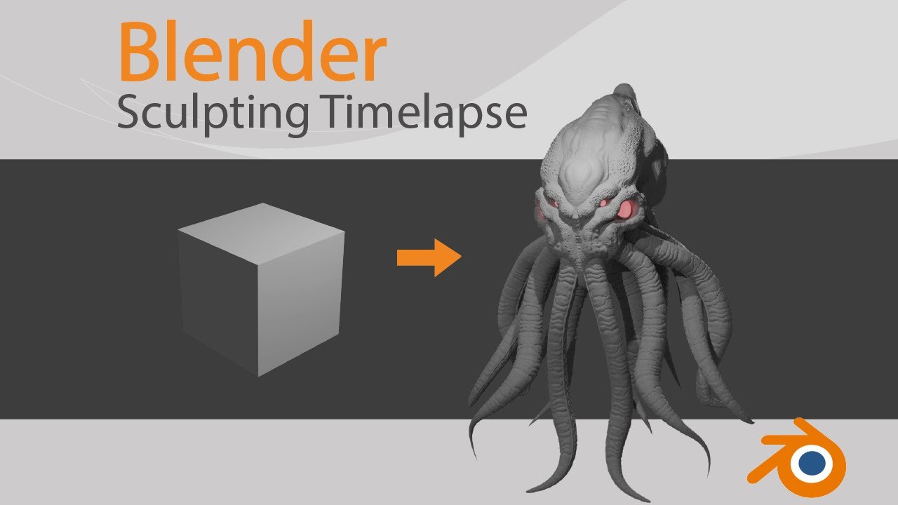 Sculpting Cthulhu in Blender 2.93 - Timelapse