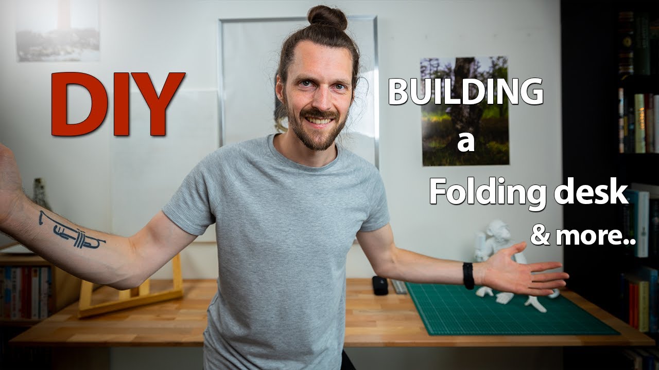 DIY folding desk | studio apartment efficiency