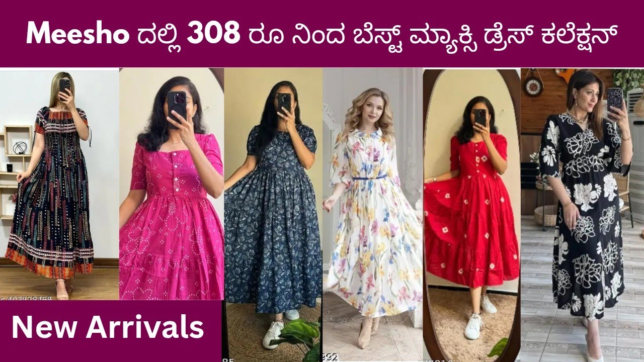 Meesho Maxi Dresses Haul 2025 | Best Affordable Dresses Starting ₹308 | Try-On & Review