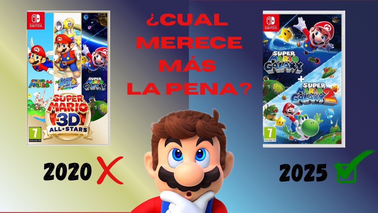 MARIO GALAXY en NINTENDO SWITCH: ¿Cuál debo comprar?