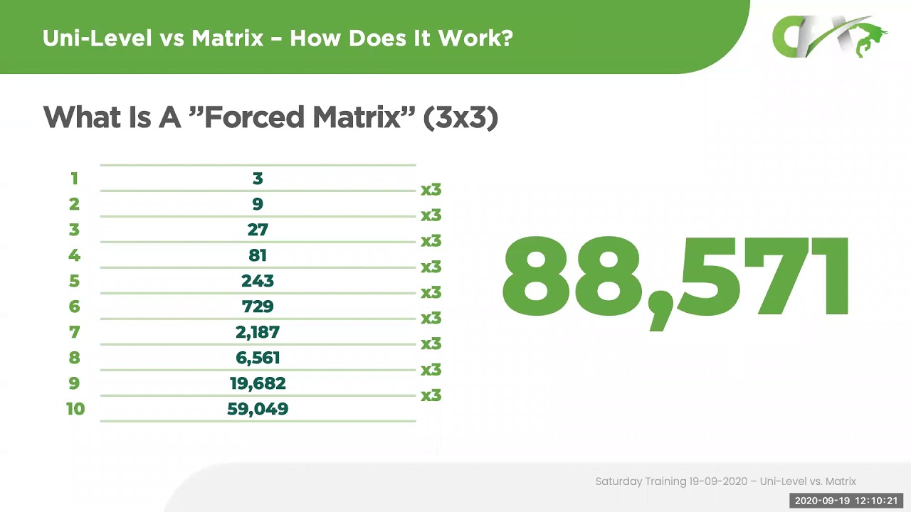 UNILEVEL & MATRIX EXPLAINED