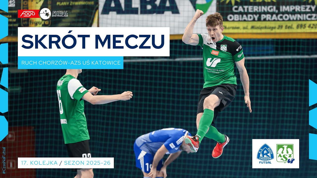 Ruch Chorzów - AZS UŚ Katowice 3:5 SKRÓT 17. kolejka (2025/26)