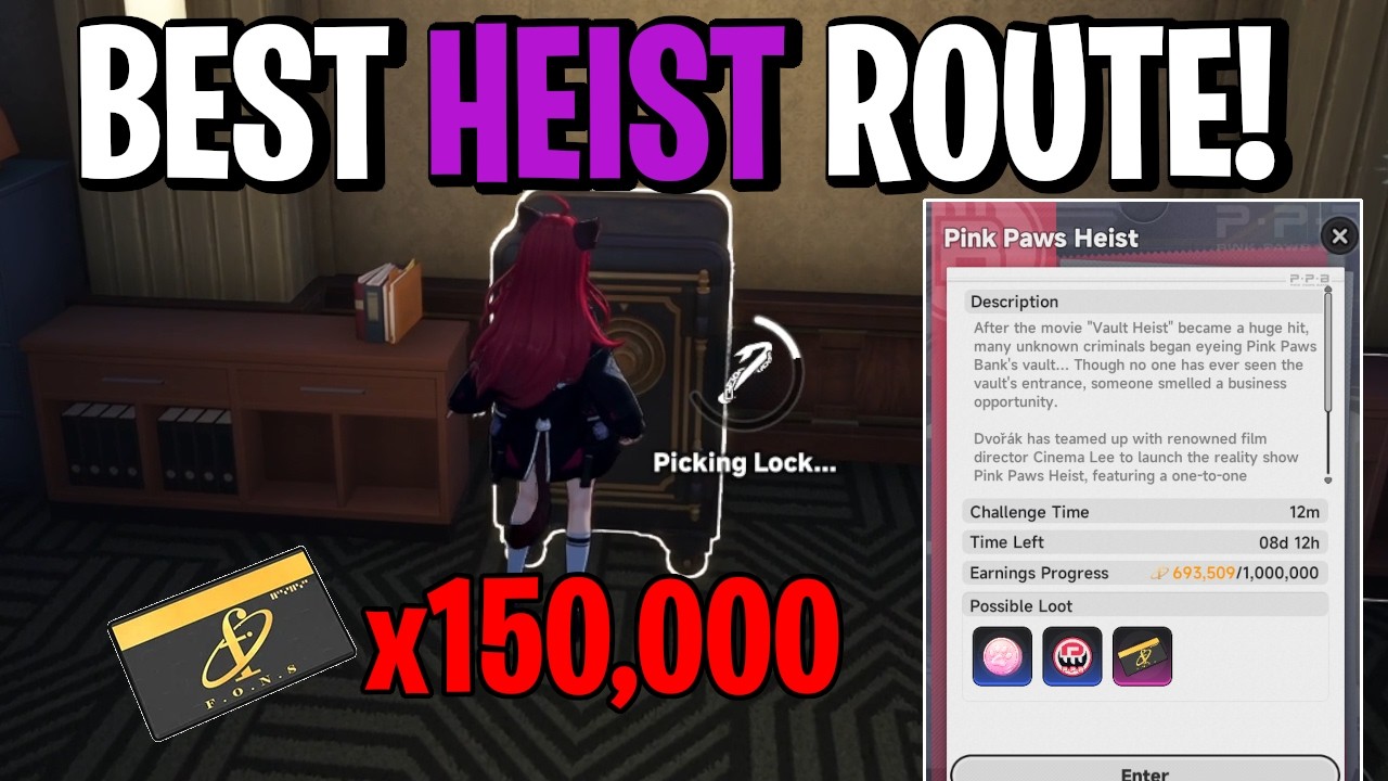 Heist Is INSANE FOR FONS! ~150,000 Fons Per 10 Minutes! [Neverness To Everness]