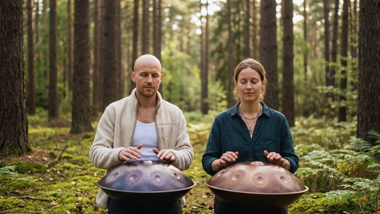 Soothing Handpan Music for Stress & Anxiety (1111 Hz) | 1 Hour