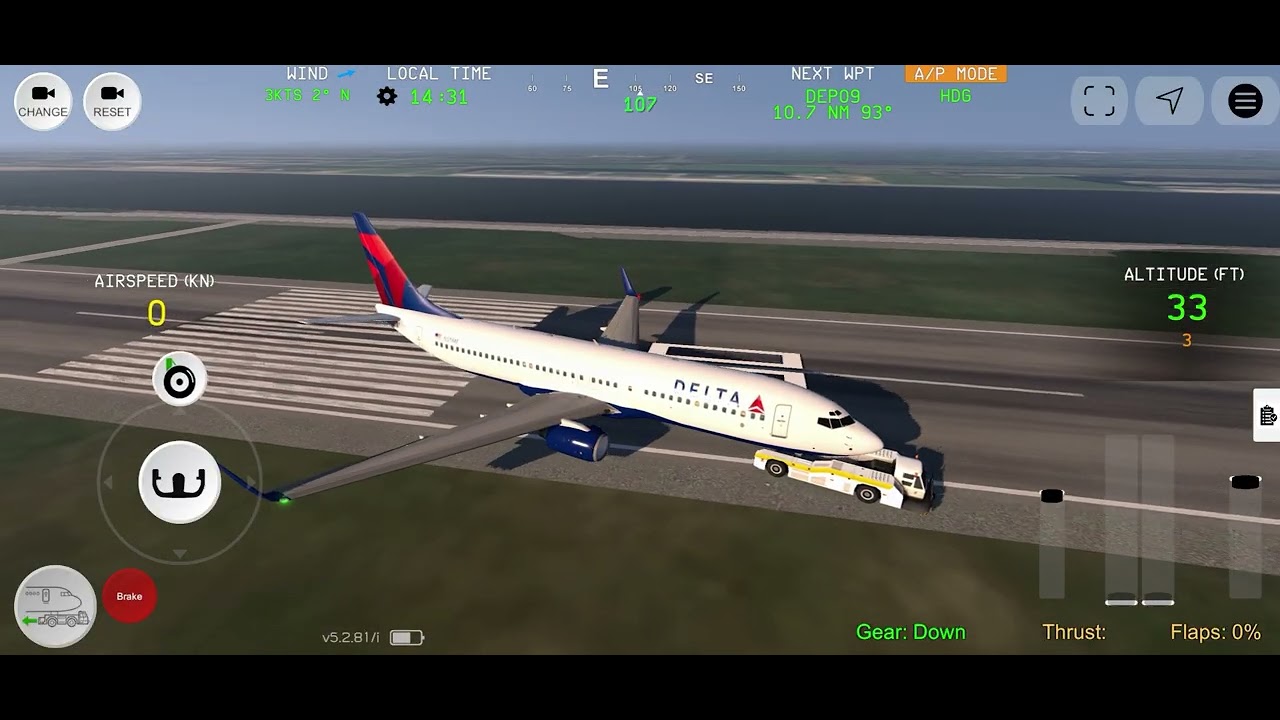 Delta airlines Take off ✈️🛫 #flightsimulator #deltaairlines 
