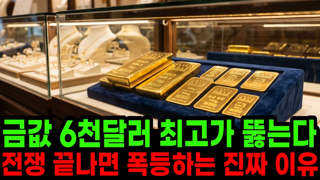 &rdquo;금값 6천달러 뚫고 최고가 찍는다&rdquo; 전쟁 끝나면 폭등한다는 진짜 이유