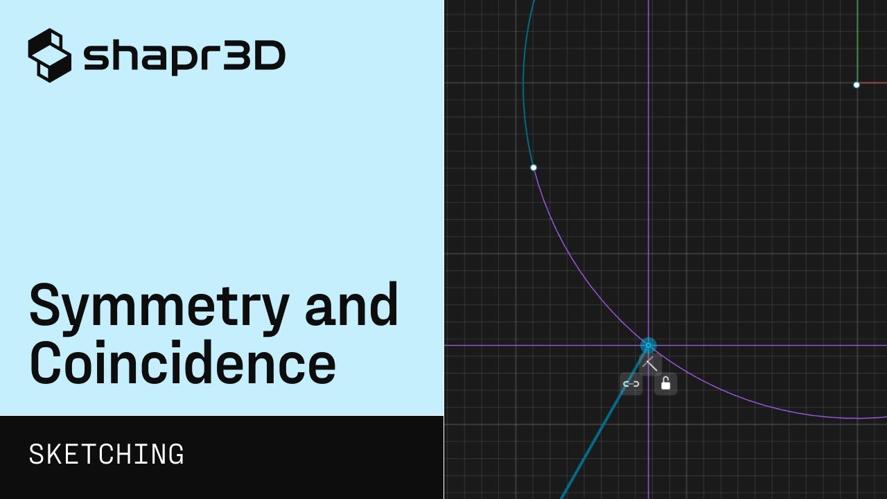 Connecting sketches using coincidence constraints