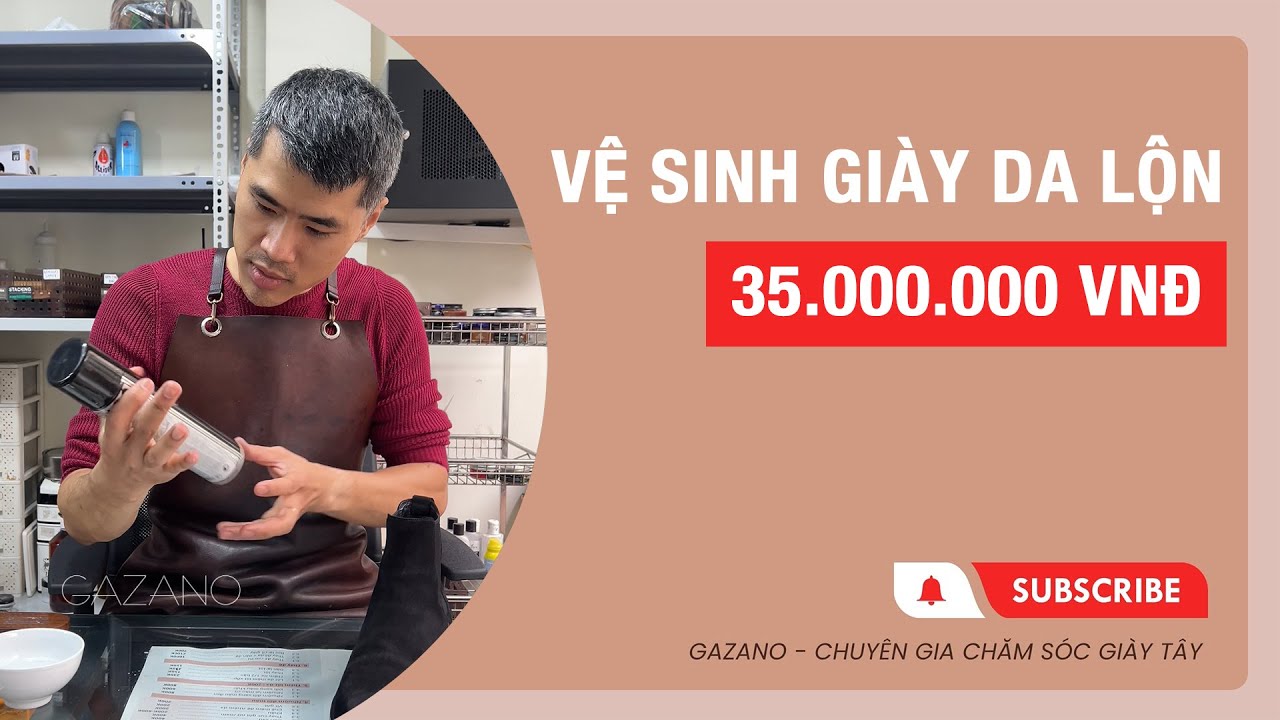 Hướng dẫn chi tiết vệ sinh giày da lộn Saint Laurent | PHONG ĐINH GAZANO