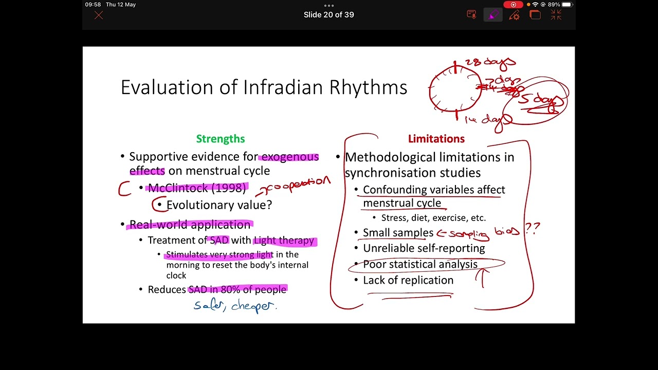 Biological Rhythms - Infradian and Ultradian Rhythms