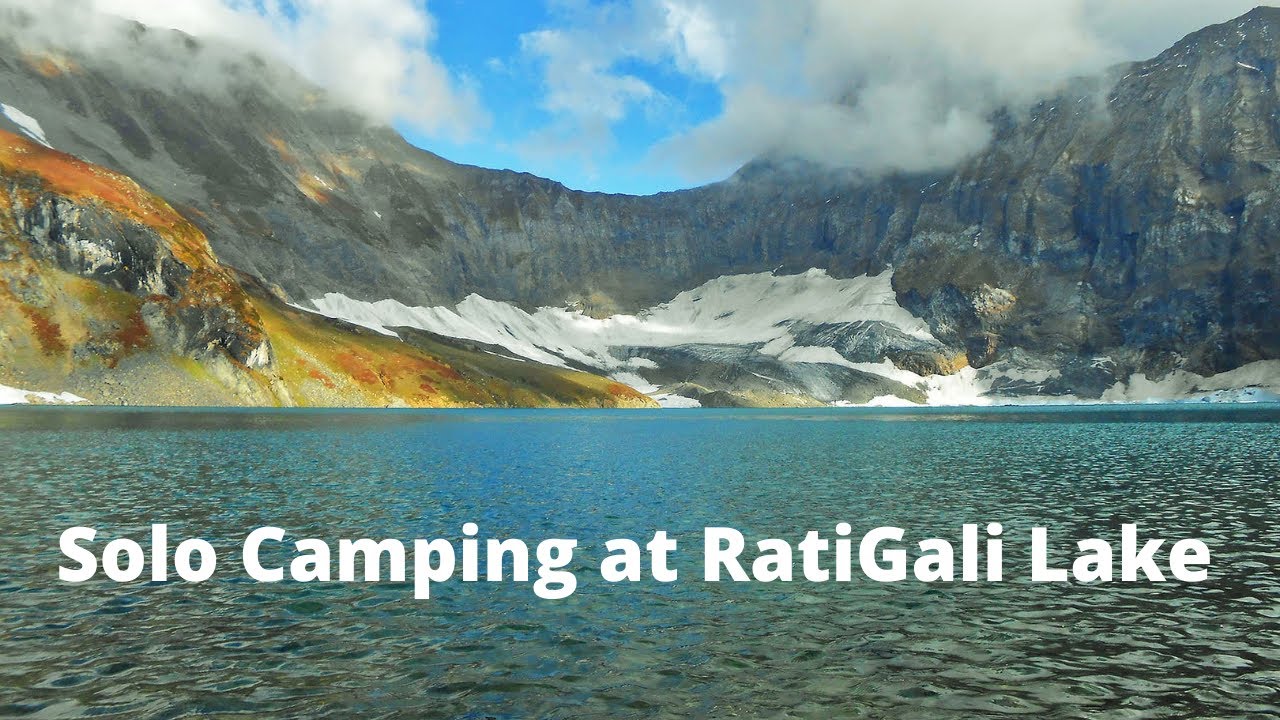 E7: Solo camping at the most beautiful lake in Kashmir -- Ratigali Lake.