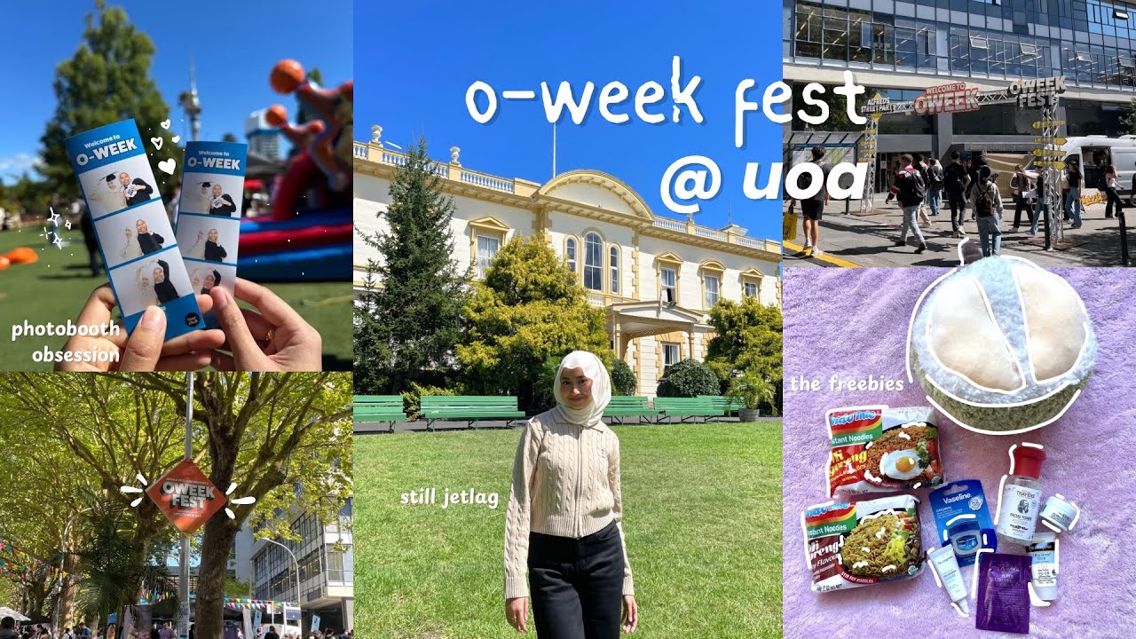 FIRST DAY OF UNI | orientation week festival, club expo, grocery shopping, university of auckland