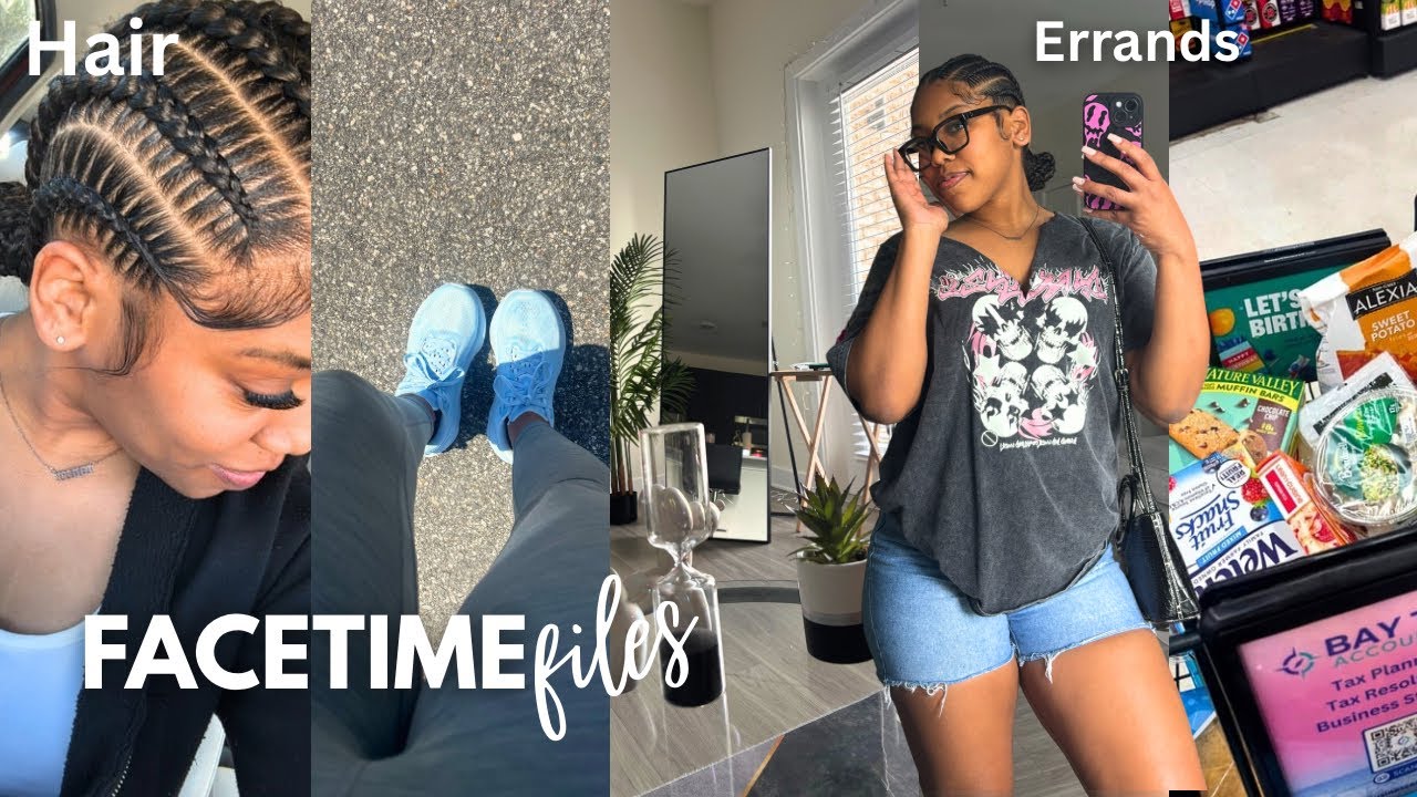 FACETIME FILES | forcing myself to be productive 👩🏽‍💻 Hair appt, staying active, ice cream date..