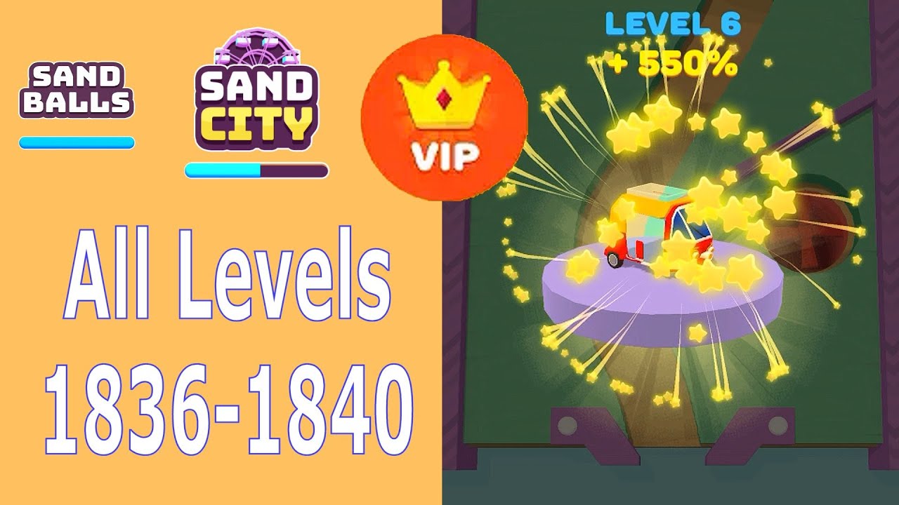 VIP Sand Balls Levels 1836 to 1840 | SayGames Sand City