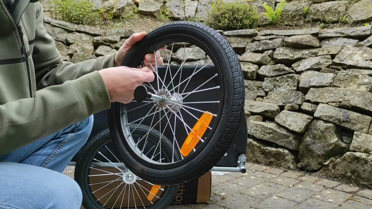 Aufbau Fahrradanhänger Lastenanhänger Kesser