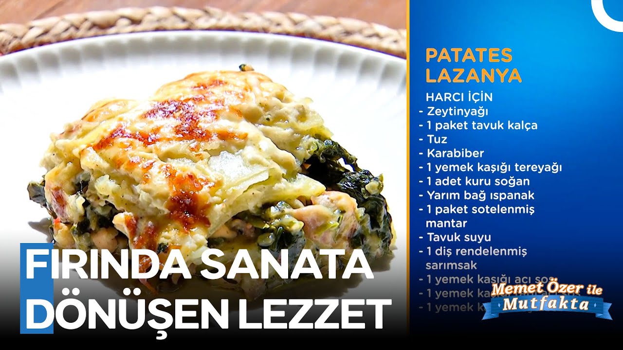 Klasik Lazanyaya Lezzetli Bir Dokunuş: Patatesli Lazanya - Memet Özer ile Mutfakta 481. Bölüm