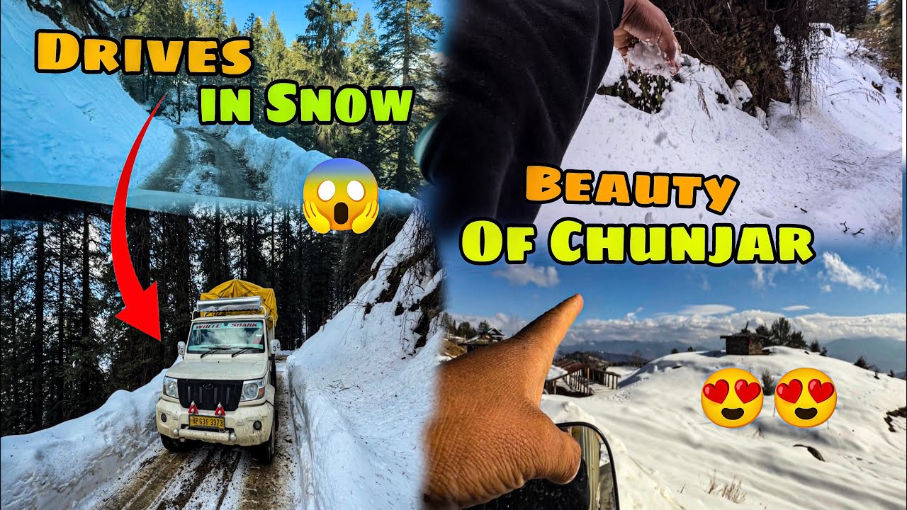Solan se aatey huye socha nhi tha Etna brf milega road m 😱|| Chunjar point 😍||#pikupvlog #whiteshark