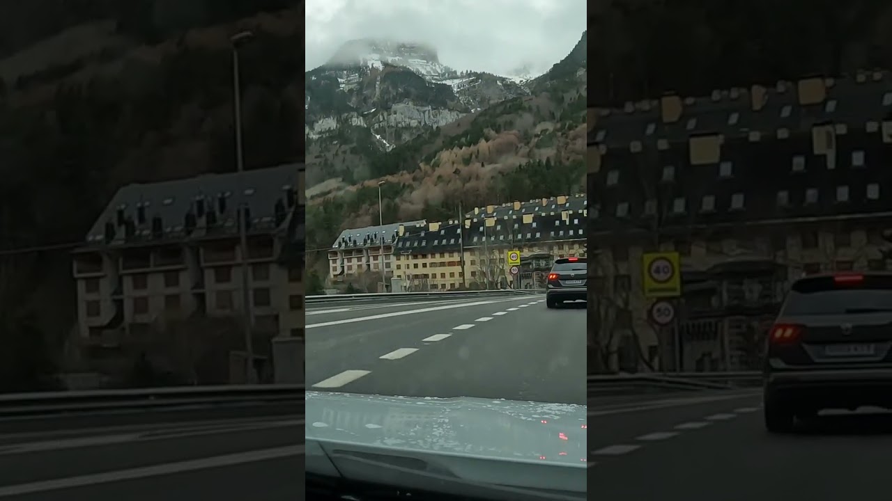 Driving in the Pyrenees #winter #pyrenees #skiresort
