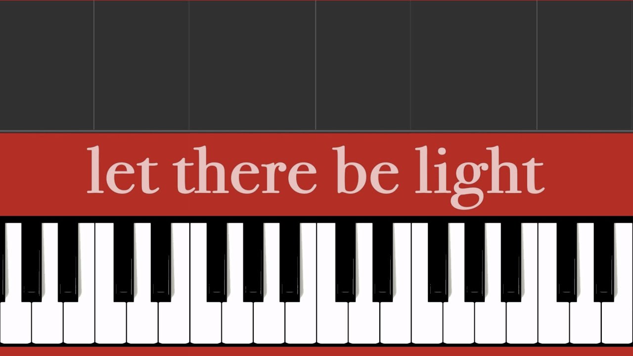 Let There Be Light - Hillsong Worship - Piano tutorial