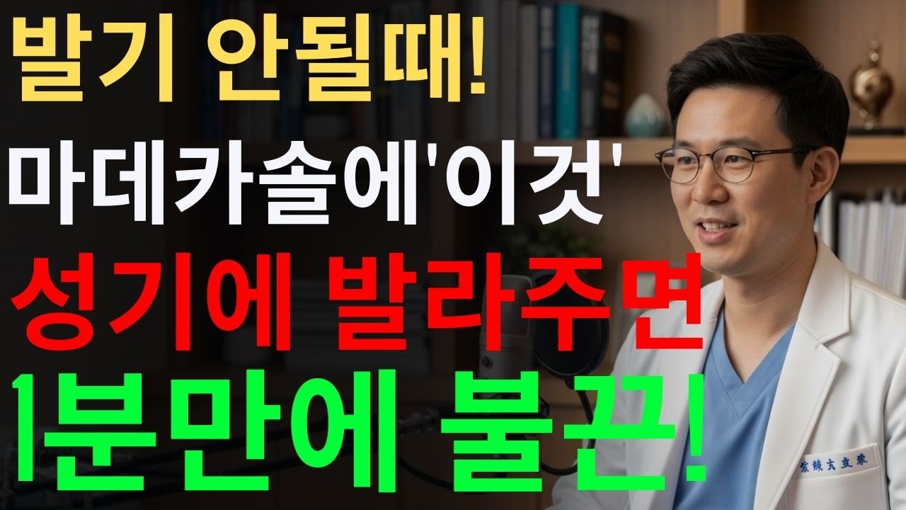 약국에 파는 마데카솔 하나가 3분만에 남자를 단단하게 만듭니다! 시니어 | 노후 건강