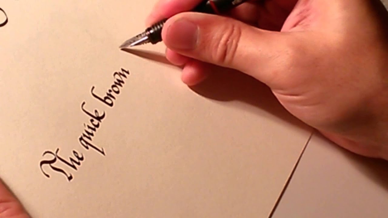 Dave's calligraphy sample