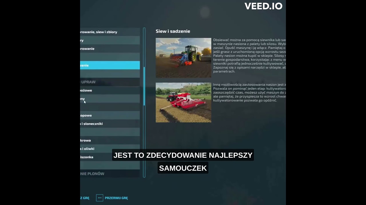 Samouczek w FS22