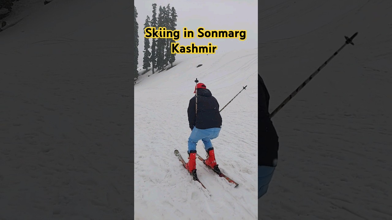 Skiing in Sonmarg Kashmir I Snow activities at Sonmarg I Snowfall at Kashmir #shorts #Snowfall