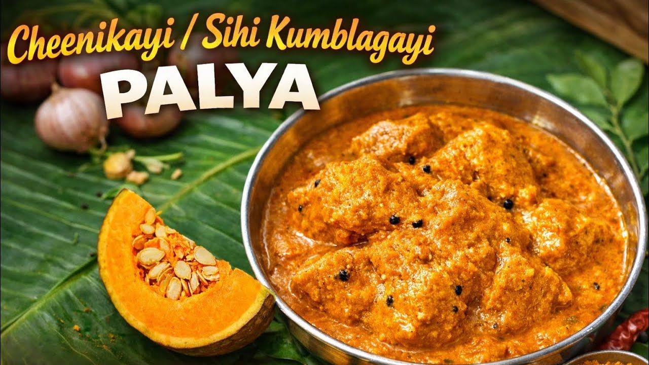 ಘಮಘಮಿಸುವ ಸಿಹಿಕುಂಬಳಕಾಯಿ ಪದಾರ್ಥ.