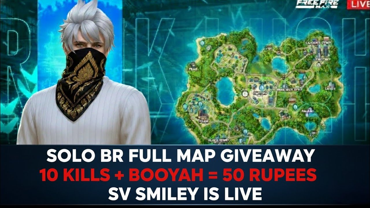 Solo br full map giveaway 🥰🤗sv smiley is live