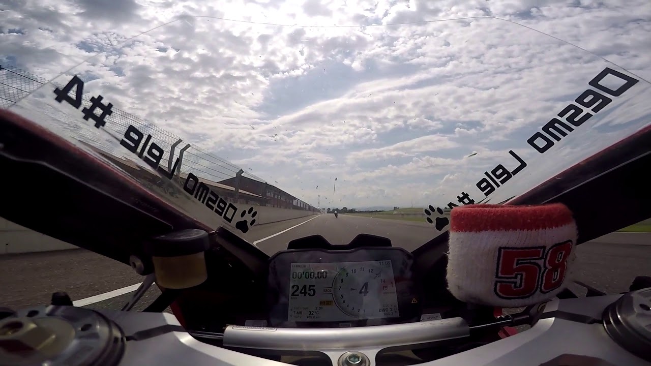 CIRCUITO TAZIO NUVOLARI CERVESINA DESMOLELE #4 DUCATI PAVIGALE V4 CON  FEDERICO SANDI #23