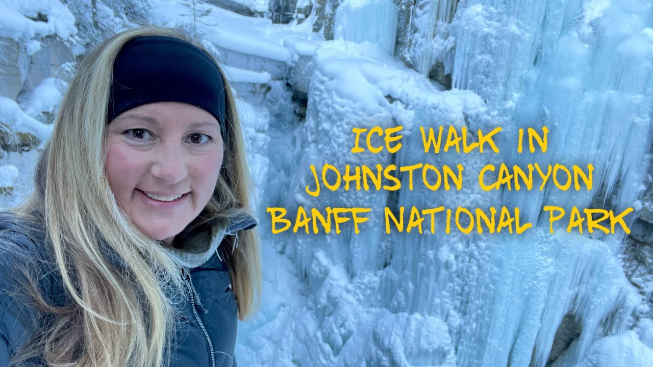 Ice Walk in Johnston Canyon in Banff National Park