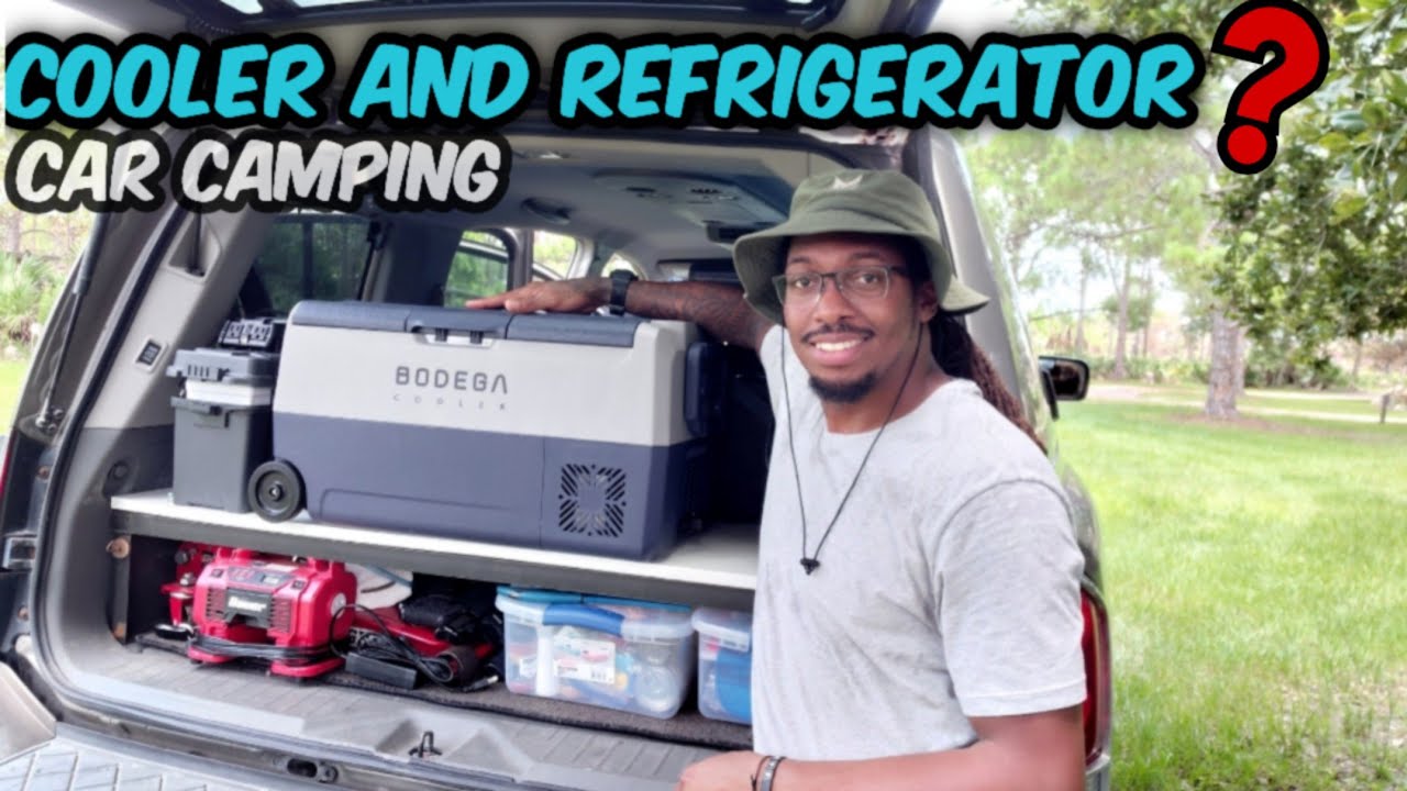 Portable COOLER and REFRIGERATOR - My Car Camp Setup (BODEGA COOLER)