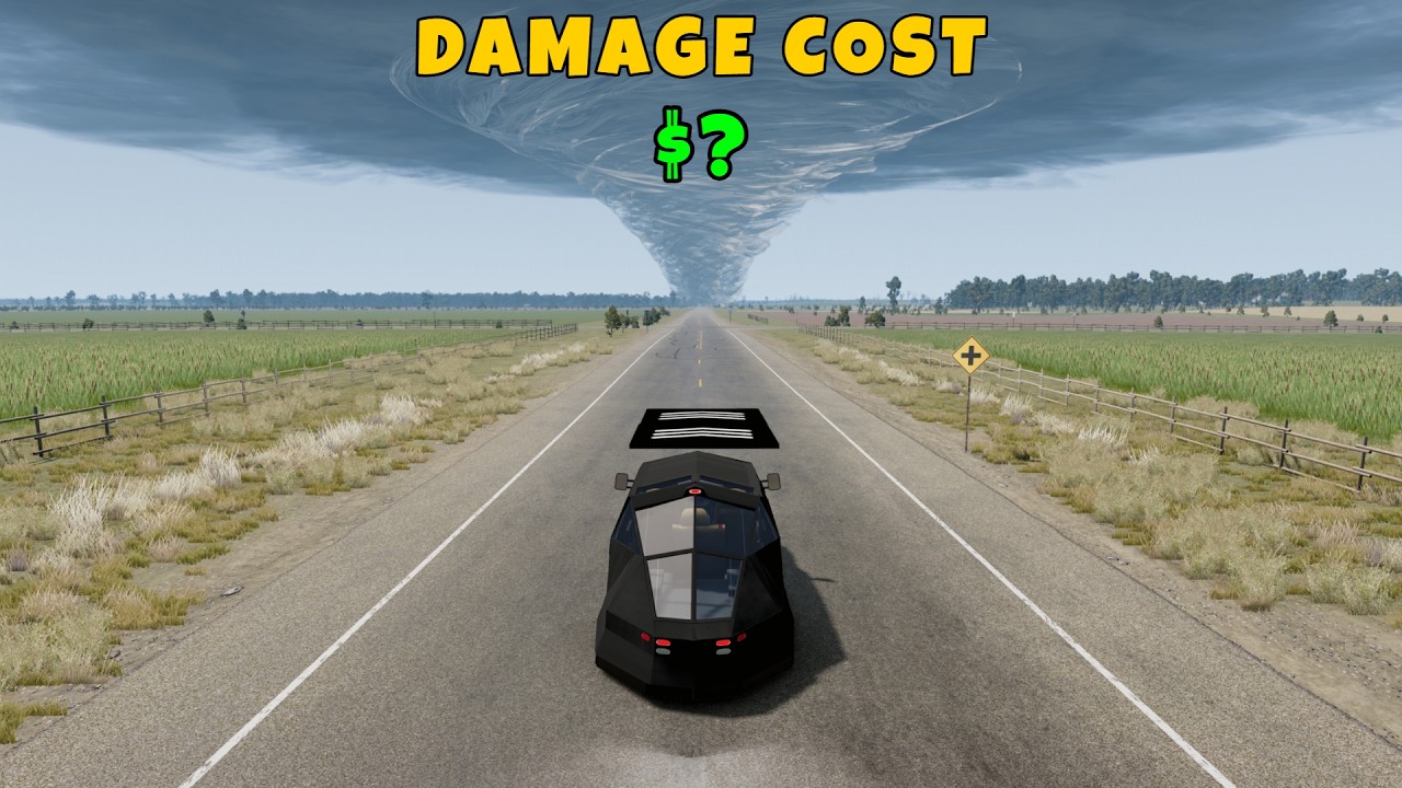 600 MPH Cars vs Tornado 🌪️💥 Damage Cost Test 💸 | BeamNG Drive #35