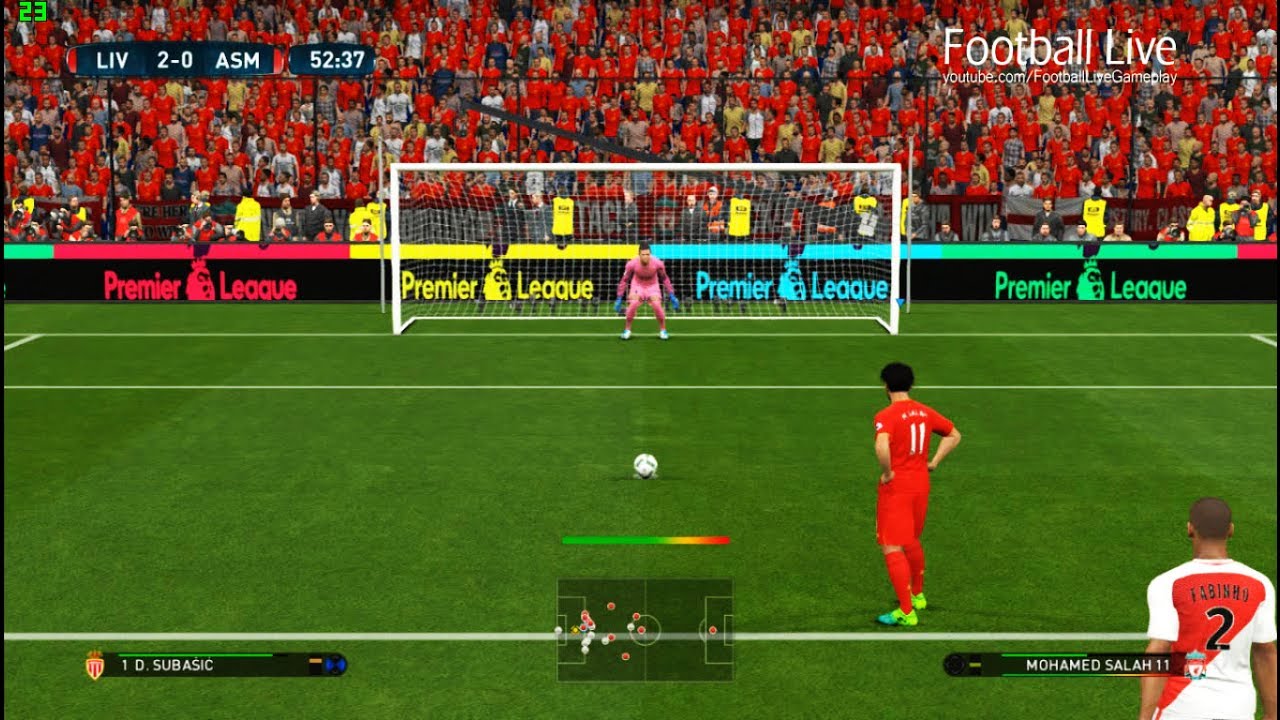PES 2017 | Liverpool vs AS Monaco | Mohamed Salah Penalty Goal & Full Match | Gameplay PC