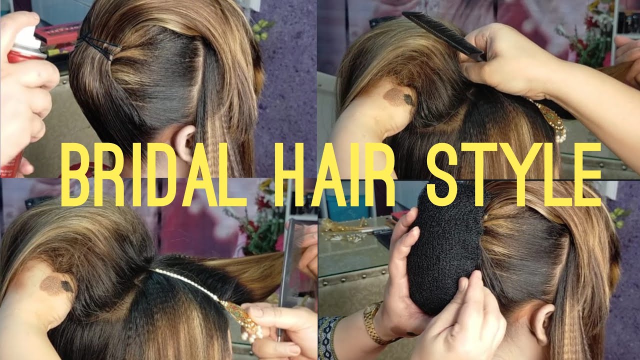 Bridal Hair Style by AISHA BUTT